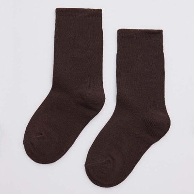 iN ControL 2er-Pack Basic-Socken – braun