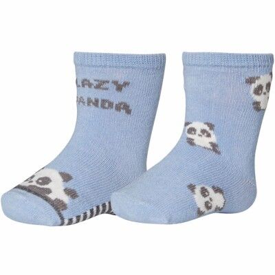 886 2pack newborn socks PANDA blue