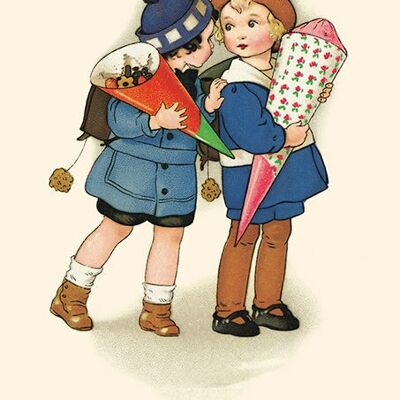 Carte postale pochettes-surprises