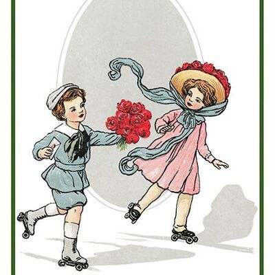 Skaters Postcard