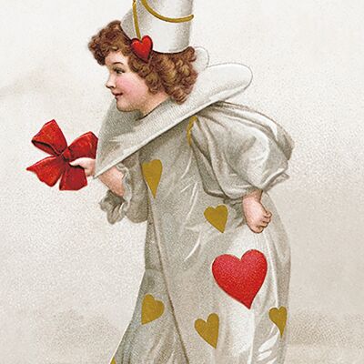 Postcard ace of hearts