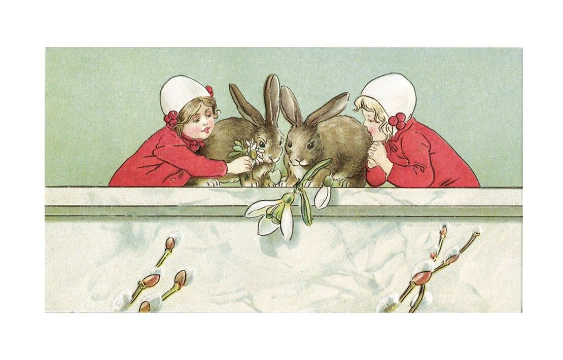 Cartolina di grandi coniglietti