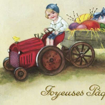 Postkarte der Traktor
