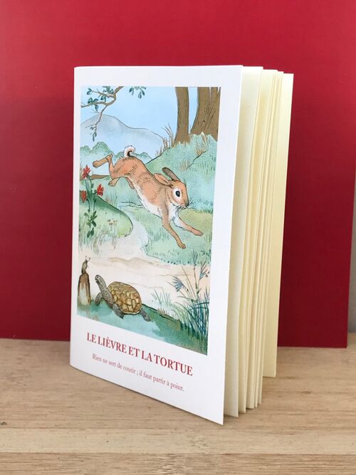 Petit Carnet - Fable le Lièvre et la Tortue