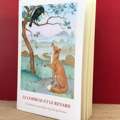 Petit Carnet - Fable le Corbeau  et le Renard