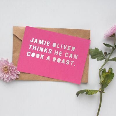 Mothers Day, Top Chef/Cook - better than Jamie Oliver. | A5 handmade greeting card.