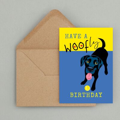 Cumpleaños del amante del perro | Tarjeta de felicitación personalizada impresa en A5