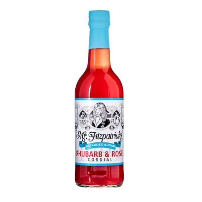 Mr Fitz Rhubarb & Rose - No added sugar cordial