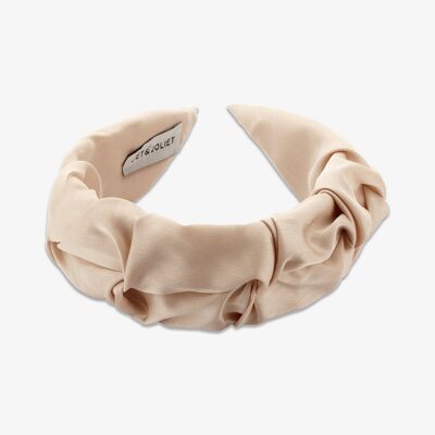 Haarband Eleanor satin beige