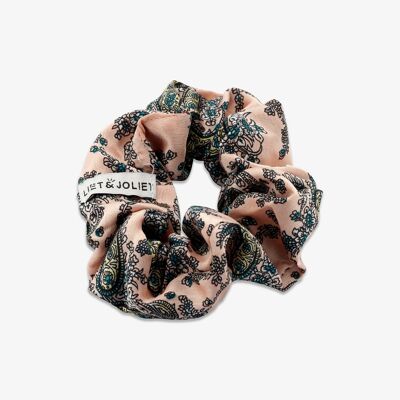 Scrunchie Paisley roze/petrol