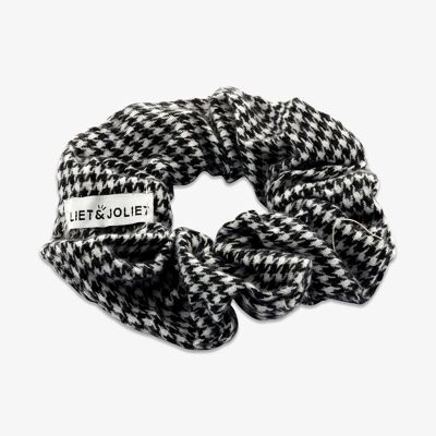 Scrunchie knitted Pied de poule