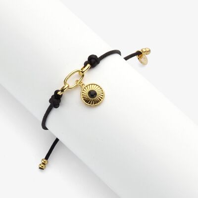 Armband satin Lex zwart