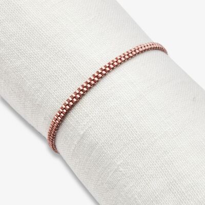 Armband miyuki kralen Flo oud roze