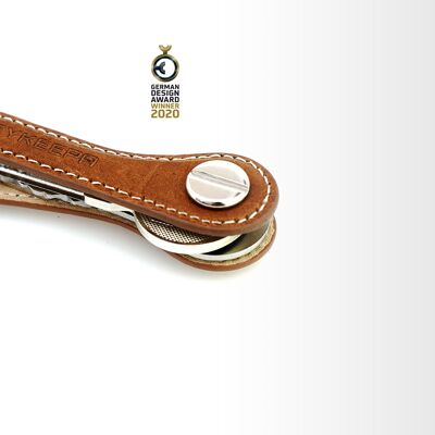 Key Organizer Leather - Cognac Brown