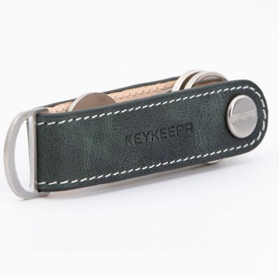 Key Organizer Leather Loop - Pine Green