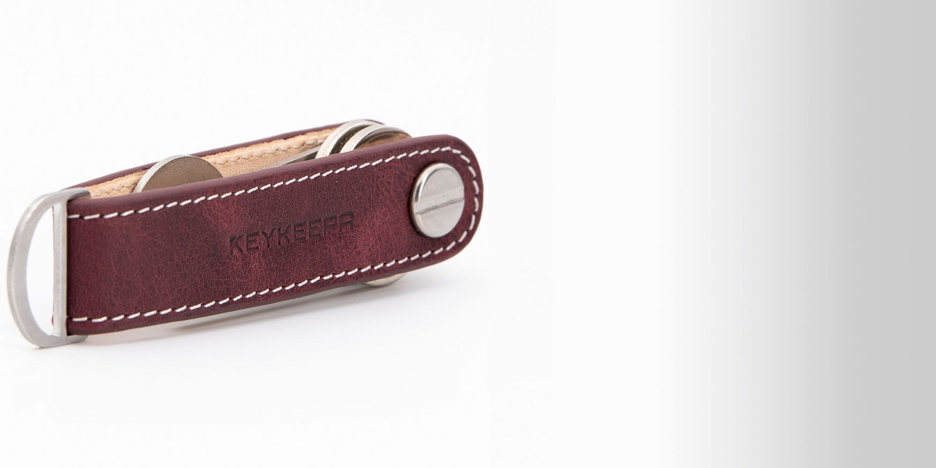 Buy wholesale Key Organizer Leather Loop - Merlot Red