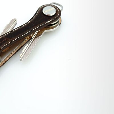 Key Organizer Leather - Whiskey Brown