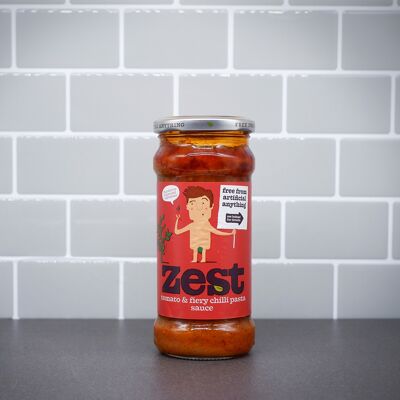 6x340g tomato & fiery chilli sauce
