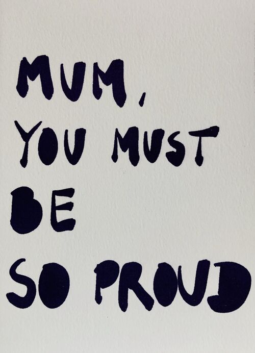 Karte Proud Mum
