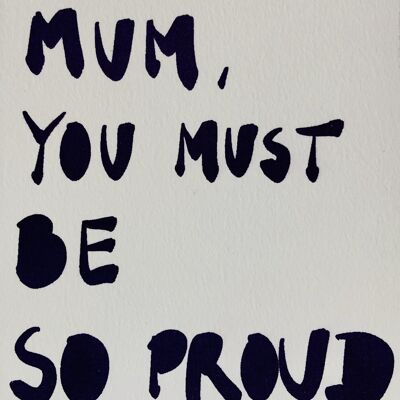 Karte Proud Mum