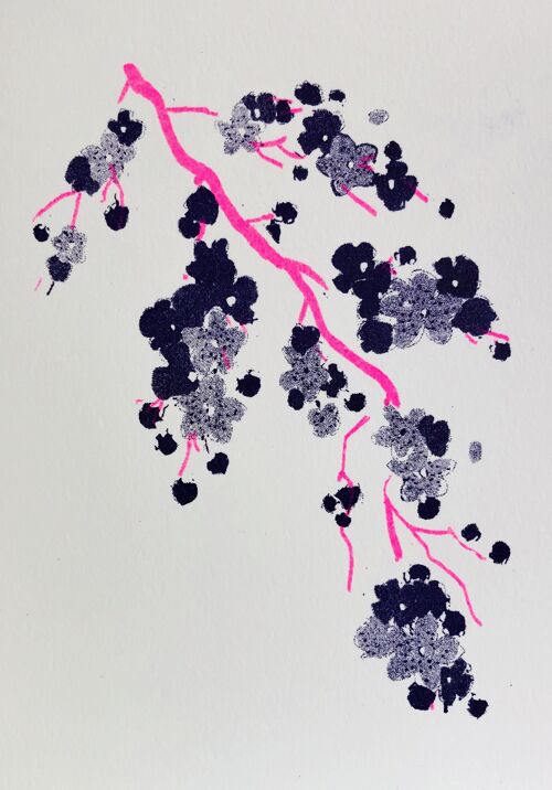 Karte Purple Blossom