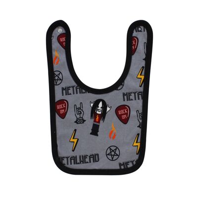 Metalhead Round Bib