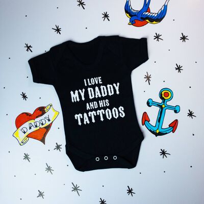 Daddys Tattoos Baby Vest