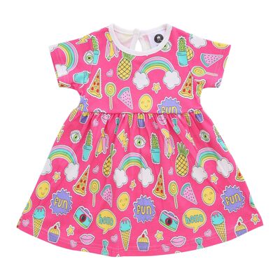 Pink Rainbows Girls Dress