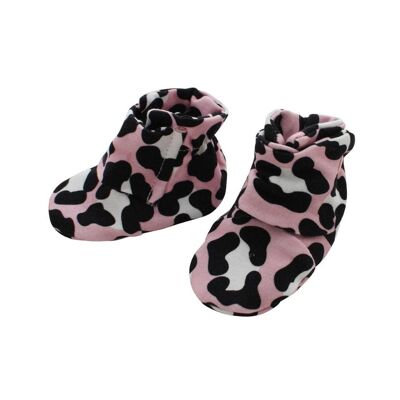 Pink Cheetah Baby Booties