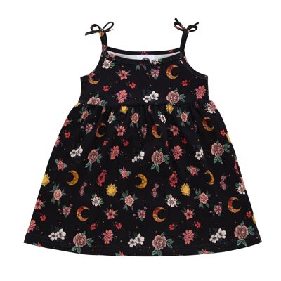 Floral moons girls sundress