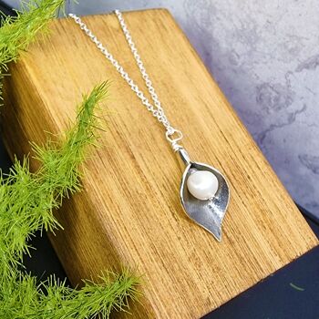 Collier pendentif en argent Arum Lily 5