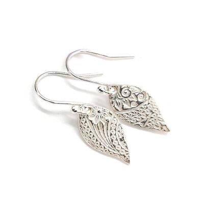 Boucles d'oreilles pendantes Boho en argent