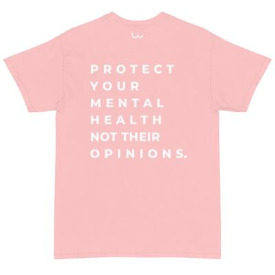 Protect Your Mental Health T-Shirt - Light Pink