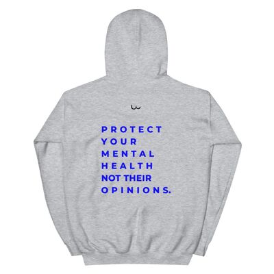 Genderless Protect Your Mental Hoodie - Sport Grey