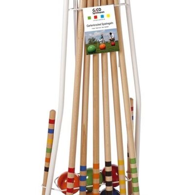 GICO croquet set for 6 players family 80&100 cm bat length - quality goods made in EU 3136
