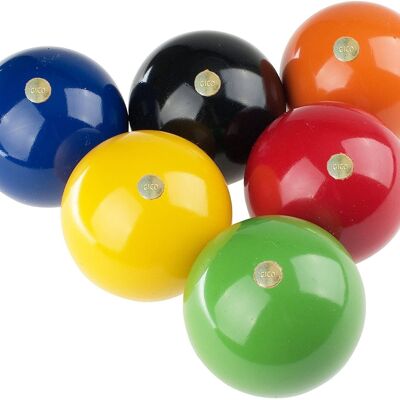 Croquet extra / pelota de repuesto de 7 cm de diámetro, juego de 6 - 3258