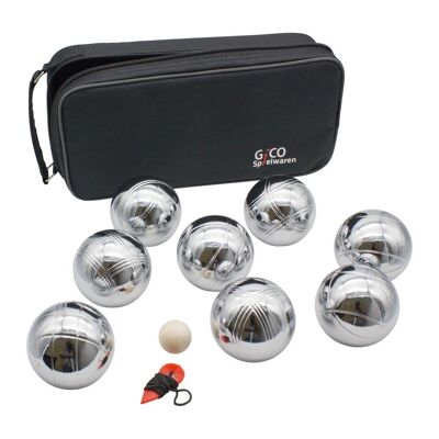 GICO Boules Set of 8 made of steel in a practical carrying bag (720 g)