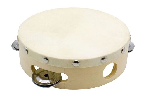 Compra Strumento musicale a tamburo a tamburello per bambini D: 15 cm in  legno con 4 campane - 3832 all'ingrosso