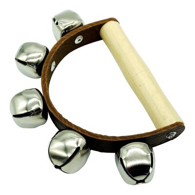 GICO wooden bell ring for children with 5 bells musical instrument - 3852