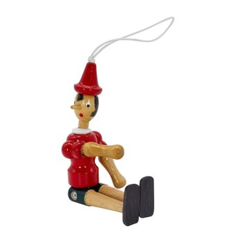 Figurine en bois de Pinocchio, longueur 15 cm 9010 2