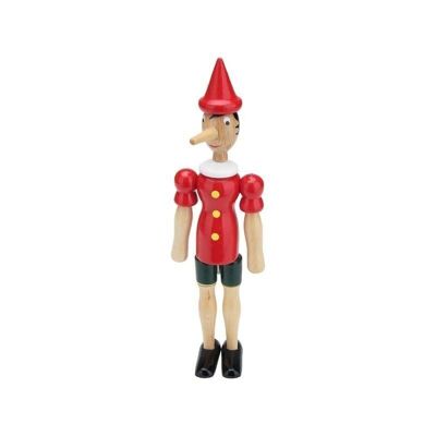 Figurine en bois de Pinocchio, longueur 31 cm 9012
