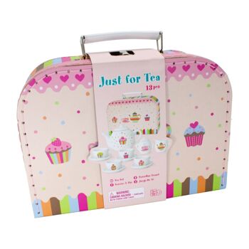 Service à thé en porcelaine pour enfants dans une valise 13 pièces - Cupcake- 36379 2