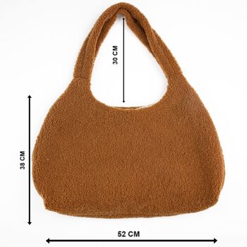 - Sac Teddy Mom - Marron & Beige - - Marron 4