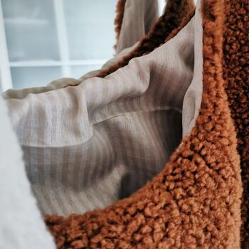 - Sac Teddy Mom - Marron & Beige - - Beige 8