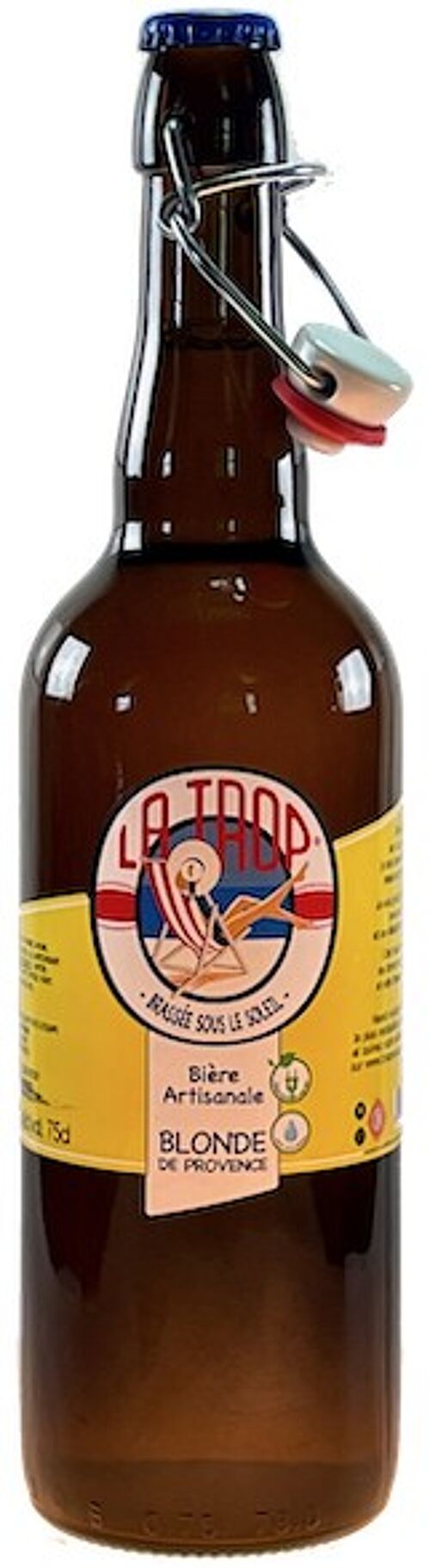 Bière LA TROP' Blonde 5,5% 75cl