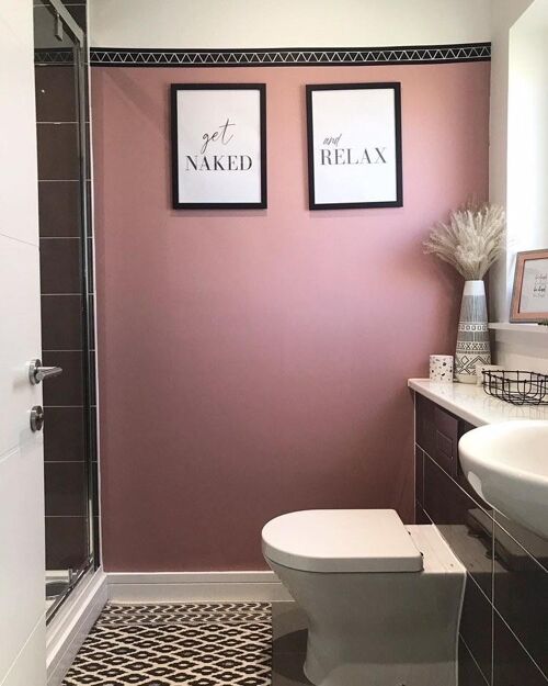 And Relax Bathroom Print A5 High Gloss