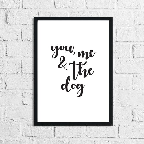You Me The Dog Simple Animal Print A5 High Gloss