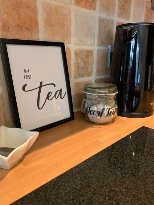 But First Tea Kitchen Simple Print A4 High Gloss