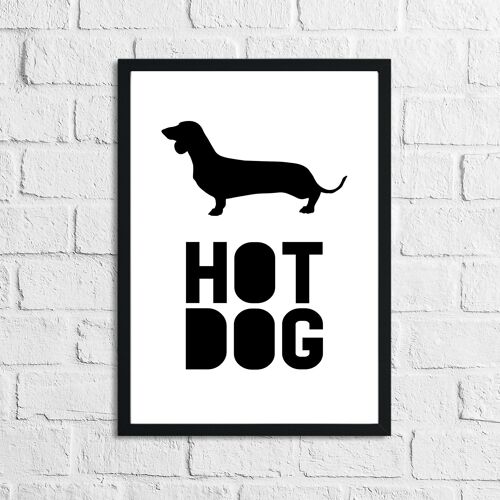 Sausage Dog Dachshund Lover Hot Dog Animal Simple Print A5 Normal