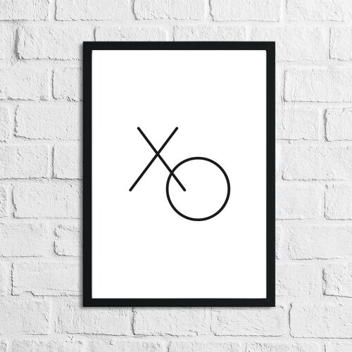 XOXO 2 Dressing Room Bedroom Simple Home Print A5 High Gloss